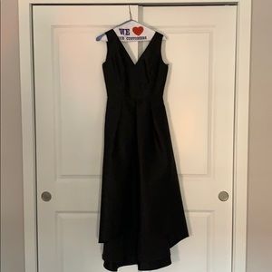 Black evening wear high low